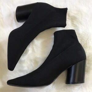 Mango Black Ankle Sock Style Boots